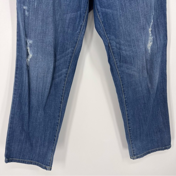 a.n.a jeans high waisted cropped women jean size 10 frays - Picture 3 of 10